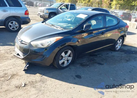 2013 Hyundai Elantra Gls from USA, damaged, VIN 5NPDH4AE7DH374464